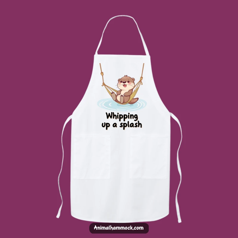 Funny Otter Hammock Apron: Cook with Giggling Style - Hilarious Water Gift