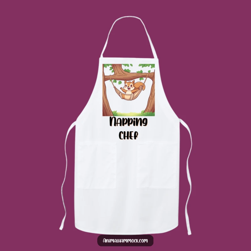 Funny Squirrel Hammock Apron: Cook Up a Storm with This Hilarious Kitchen Accessory!
