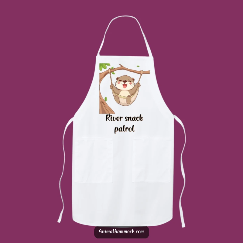 Funny Otter Hammock Apron: Cook with Aquatic Cheer, a Perfect Funny Gift for Chefs