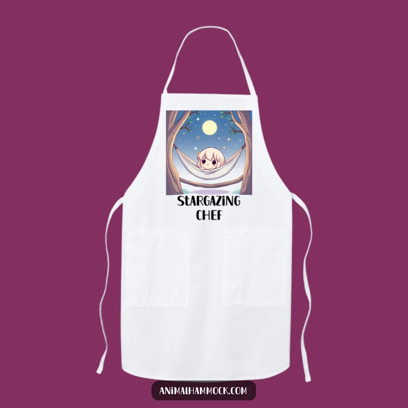 Funny Moonlit Hammock Apron: Cute Character Chef, Perfect Funny Gift for Kitchen Stars