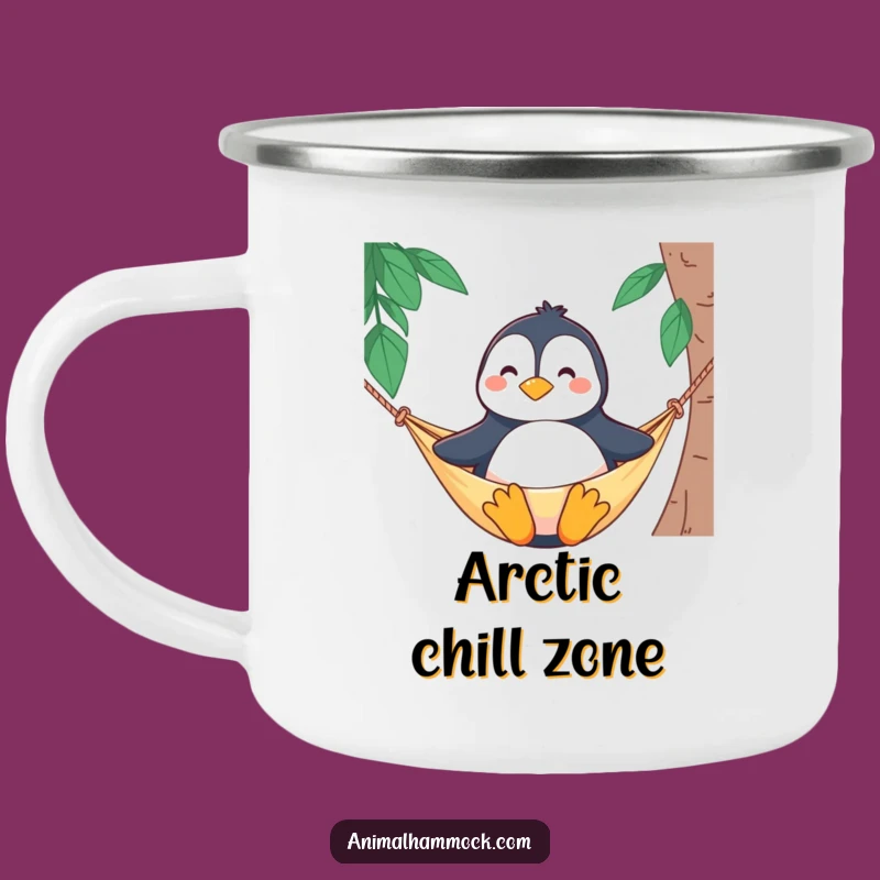 Funny Penguin Hammock Camping Mug: Proudly Enjoy Outdoors - The Ultimate Funny Gift