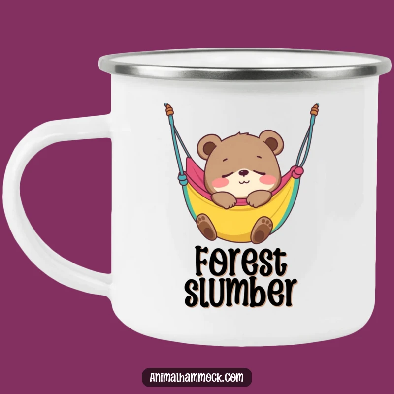 Funny Bear Cub Hammock Sleep Camping Mug: Outdoor Cub Napping Cup