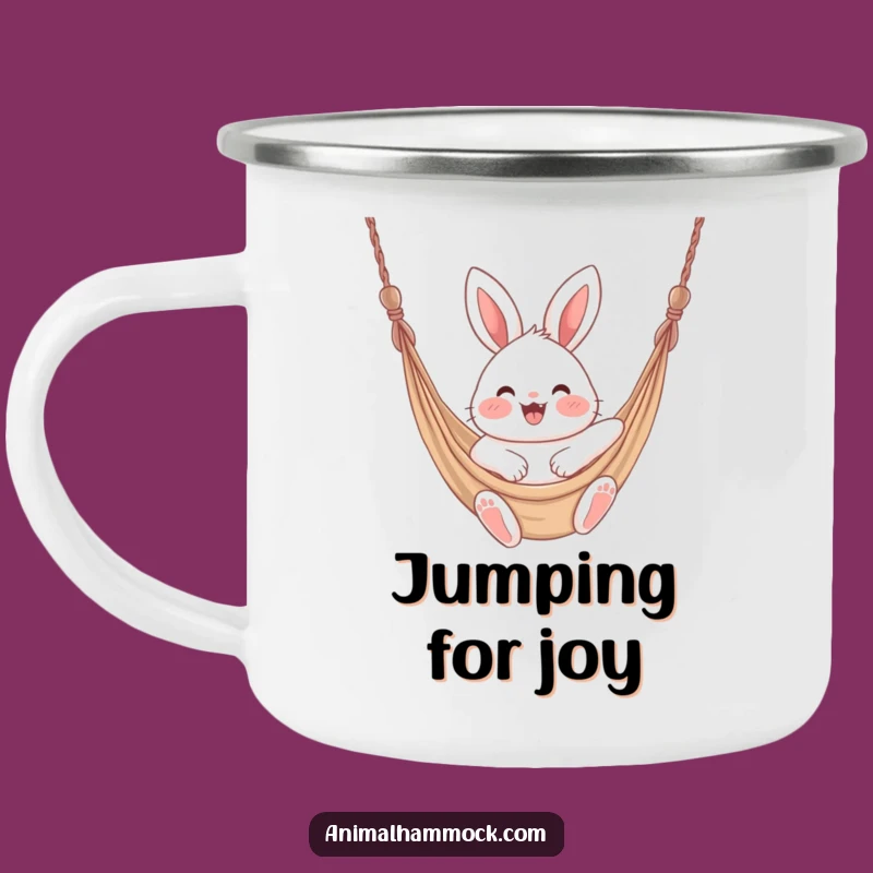 Funny Bunny Hammock Camping Mug - Adventure & Joyful Sips Gift