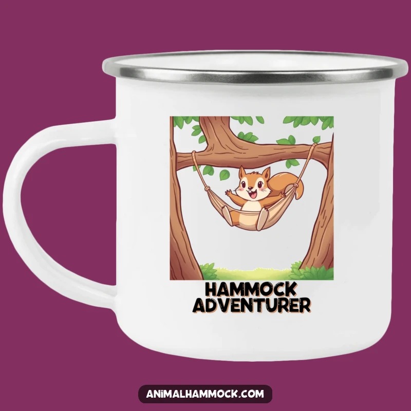 Funny Squirrel Hammock Camping Mug: Your Hilarious Companion for Outdoor Adventures!