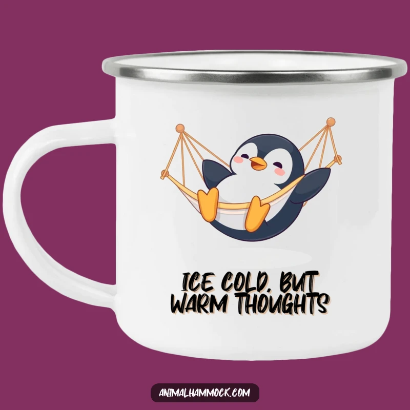 Funny Penguin Hammock Camping Mug: Adventure & Joyful Sips