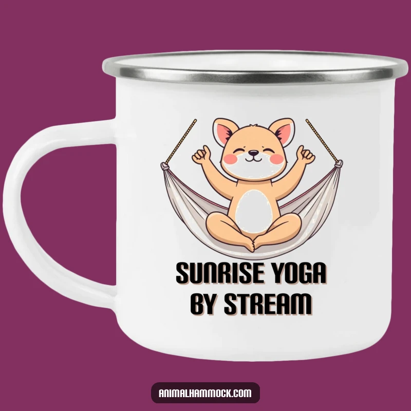 Funny Yoga Animal Hammock Camping Mug - Gift for Outdoorsy Yogis!