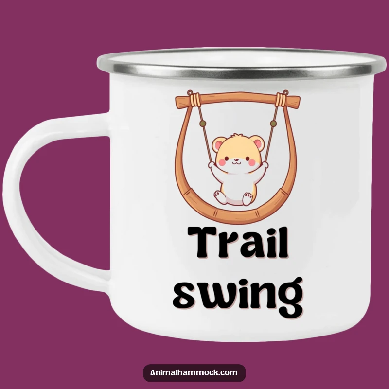 Funny Swinging Animal Camping Mug: Durable Critter Hammock Mug for Outdoor Relaxation