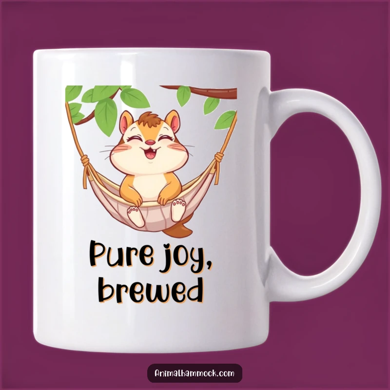 Funny Chipmunk Hammock Mug: Giggles Guaranteed, Perfect Gift for Joyful Mornings