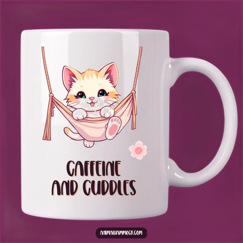 Funny Kitten Hammock Mug - Adorable & Playful Gift for Cat Lovers