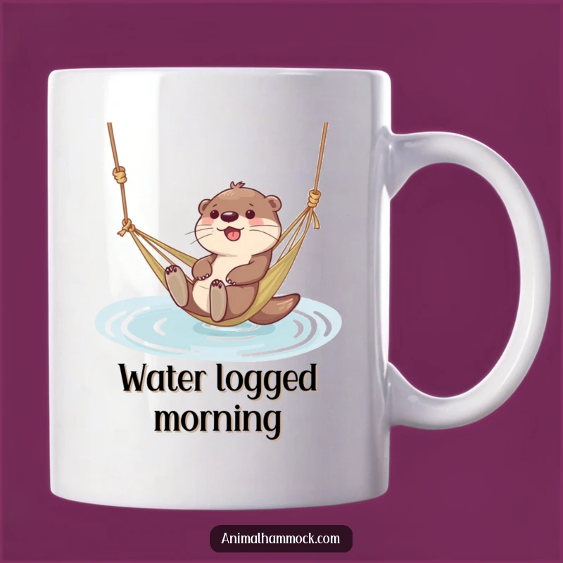 Funny Otter Hammock Mug: Giggling Water Fun - Perfect Relaxing Gift
