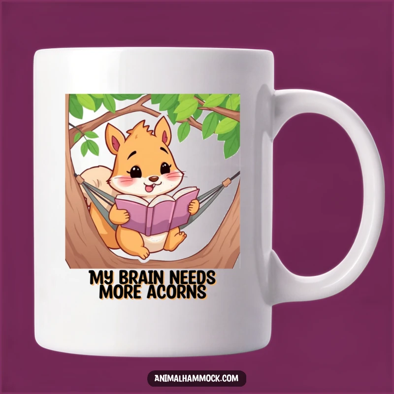 Funny Squirrel Reading Book Hammock Mug: The Perfect Humorous Gift for Book Lovers