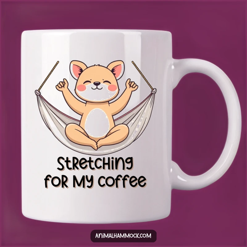 Funny Yoga Animal Hammock Mug - Gift for Flexible Fitness Fanatics!