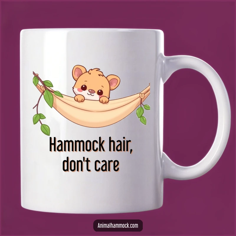 Funny Hammock Animal Mug - Hilarious Peekaboo Design for Animal Lovers, Perfect Funny Gift