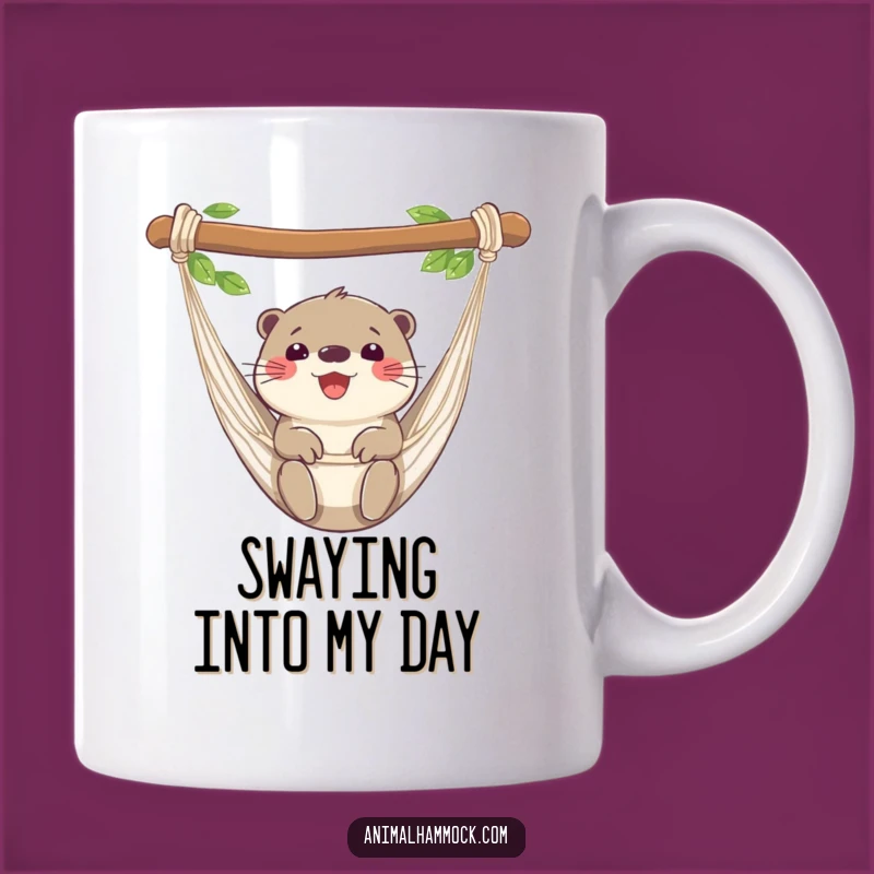 Funny Otter Hammock Mug - Adorable & Relaxed Animal Gift Idea