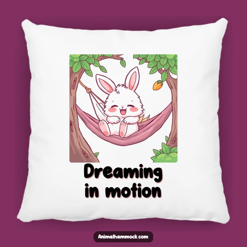 Funny Bunny Hammock Nap Pillow: Soft Fluffy Rabbit Sleep Accent