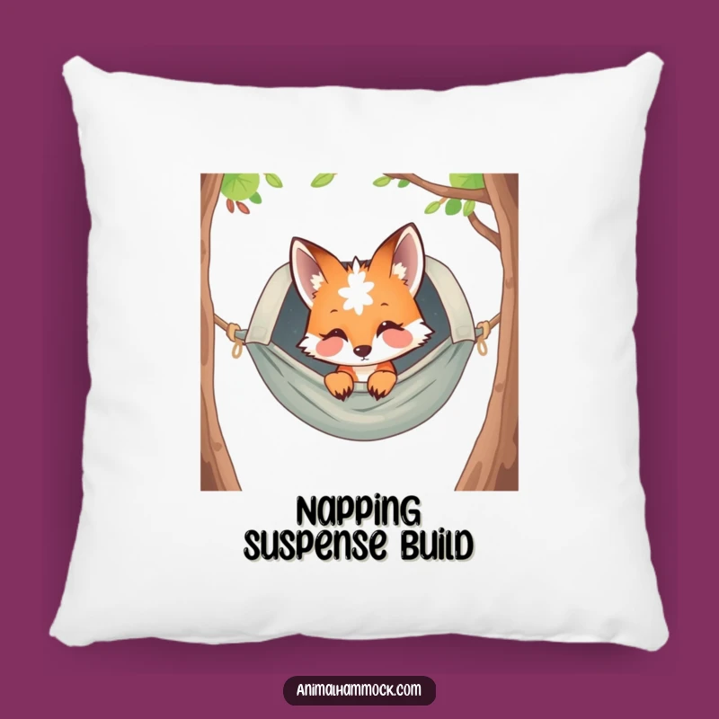 Funny Curious Fox Hammock Pillow - Cozy Comfort and Humorous Decor