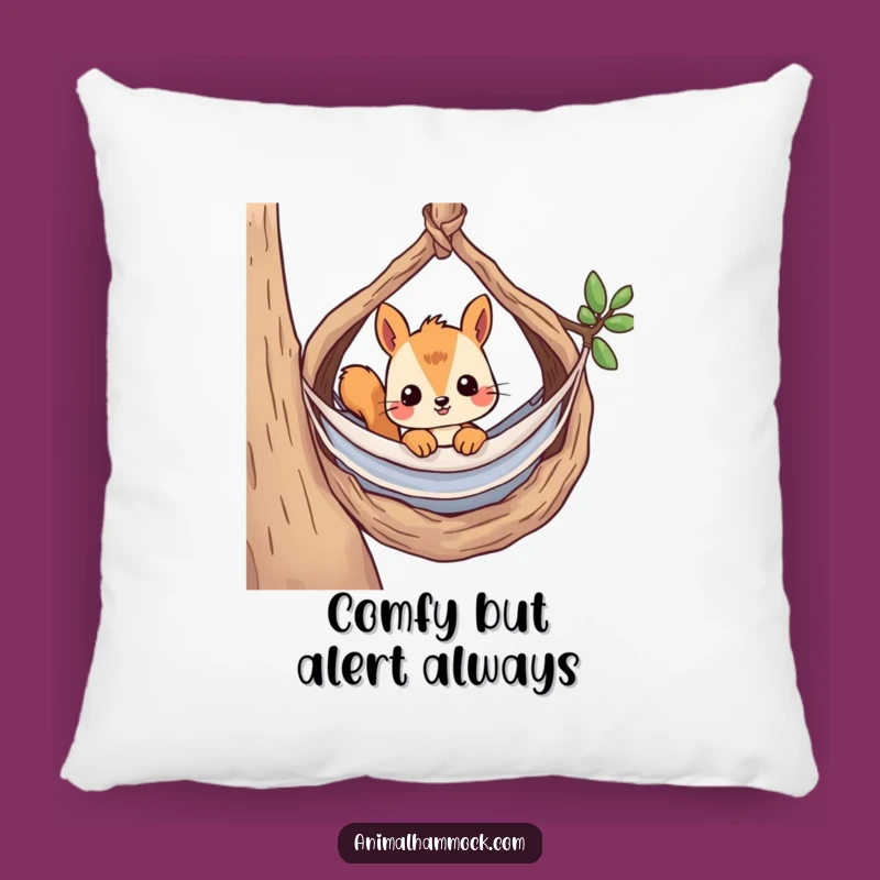 Funny Curious Squirrel Hammock Pillow - Soft Comfort & Cozy Nest Gift