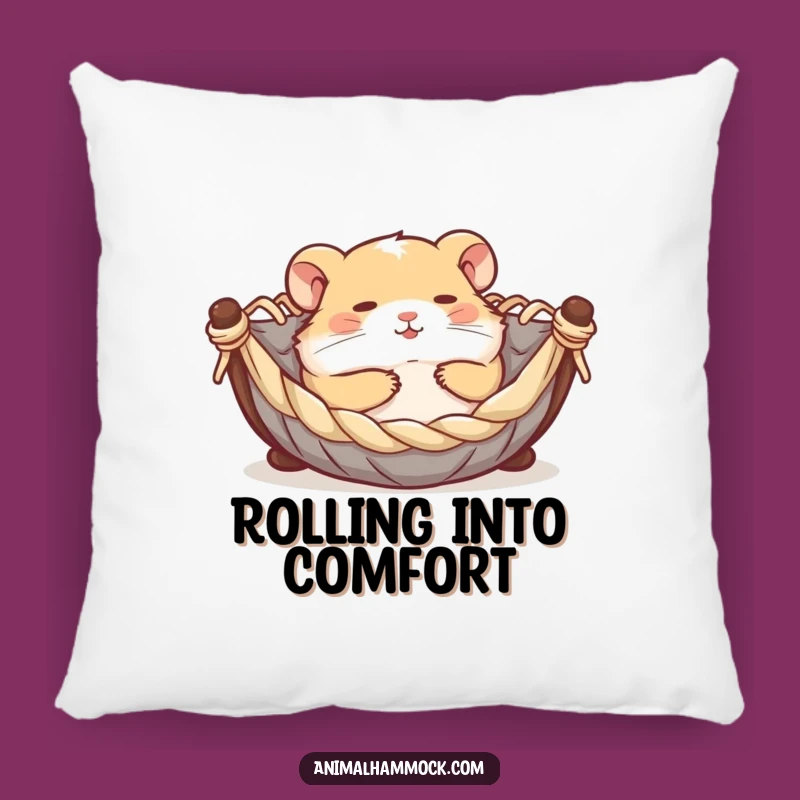 Funny Hamster Hammock Pillow - Cozy Comfort and Joyful Decor