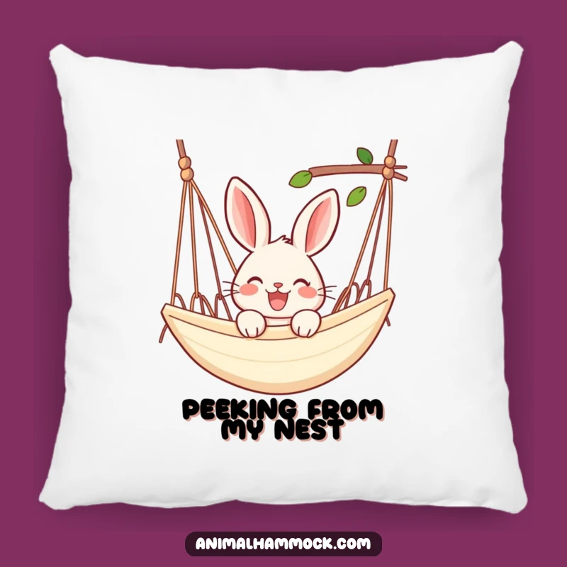 Funny Rabbit Hammock Pillow - Cozy Comfort, Hilarious Accent Gift!