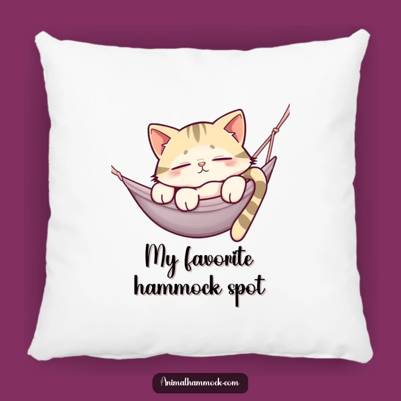 Funny Sleepy Cat Hammock Pillow - Cozy Comfort Gift for Cat Lovers