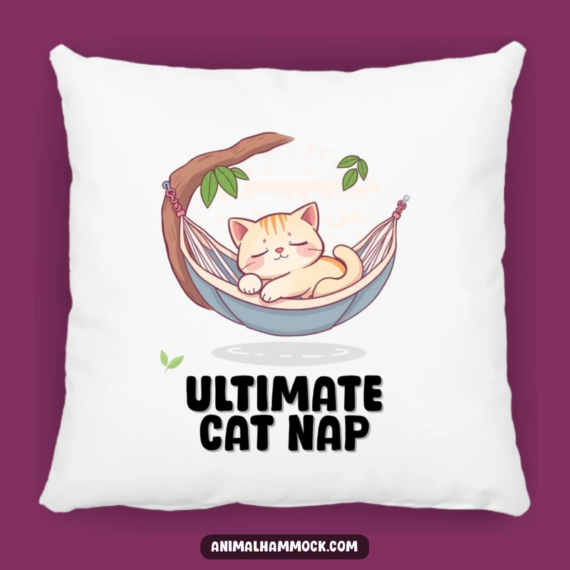 Funny Sleepy Cat Hammock Pillow - Cozy Comfort and Peaceful Dreams
