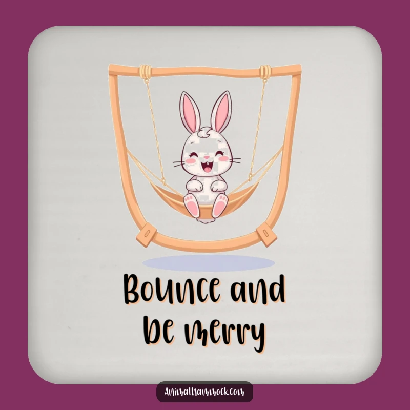 Funny Bunny Hammock Coaster - Protect Surfaces with Cheer Gift