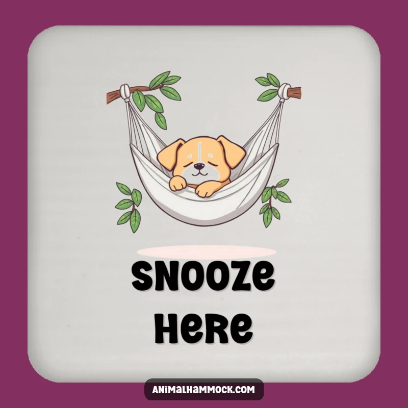 Funny Dog Hammock Coaster: Protect Surfaces with This Hilarious Naptime Design!