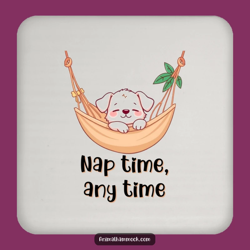 Funny Puppy Hammock Nap Coaster: Protect Surfaces With Cute Dog Design