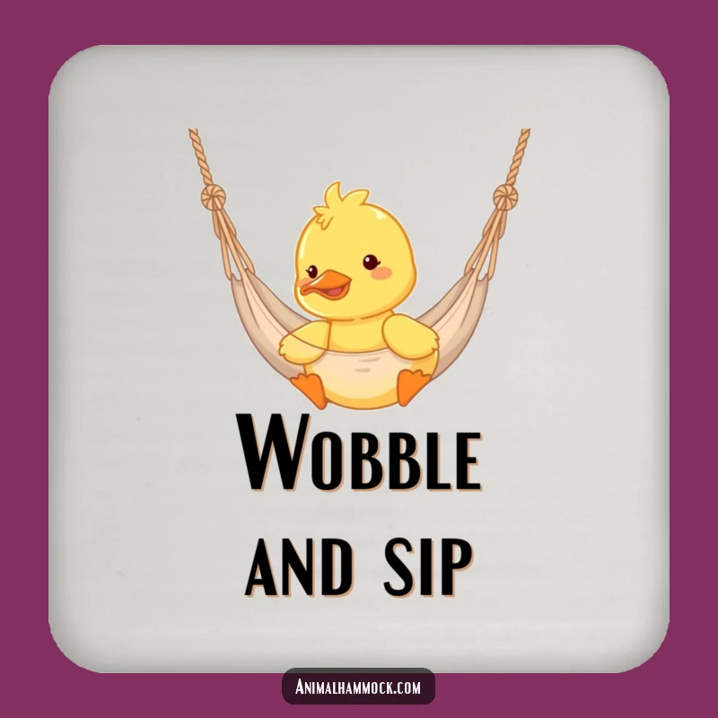 Funny Duckling Hammock Coaster: Cheerful Bouncing Protection, Perfect Gift