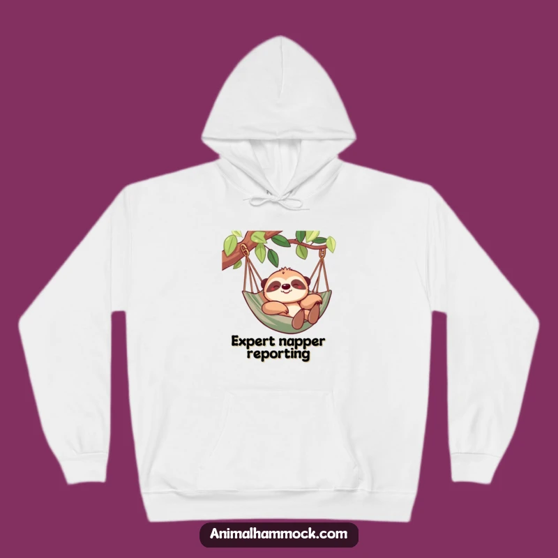 Funny Sloth Hammock Hoodie - Cozy Comfort Meets Hilarious Relaxation