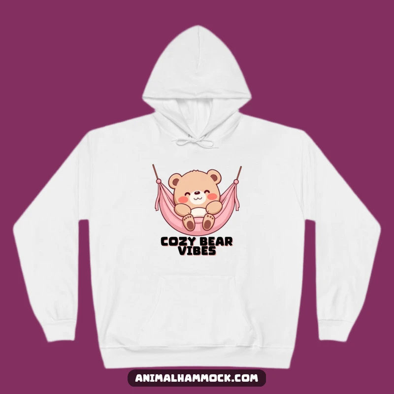 Funny Bear Hammock Hoodie: Cozy Bear Hug Gift for Ultimate Comfort
