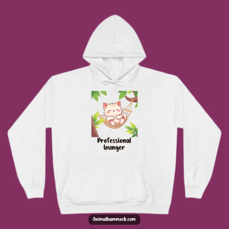 Funny Cat Hammock Hoodie: Cozy Euphoric Feline Gift for Ultimate Comfort