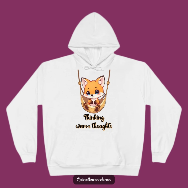 Funny Fox Hammock Hoodie - Cozy & Curious Gift for Fox Enthusiasts