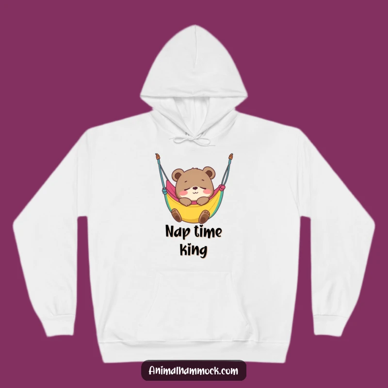 Funny Bear Cub Hammock Sleep Hoodie: Cozy Cub Napping Gift