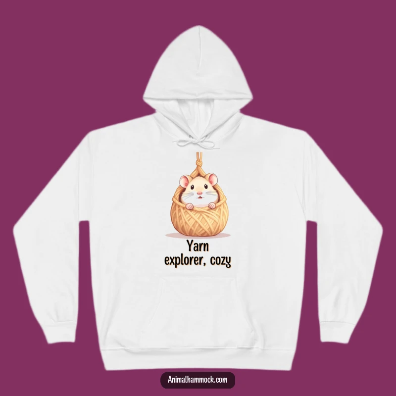 Funny Hamster Hoodie: Curious Peek Cozy Funny Gift