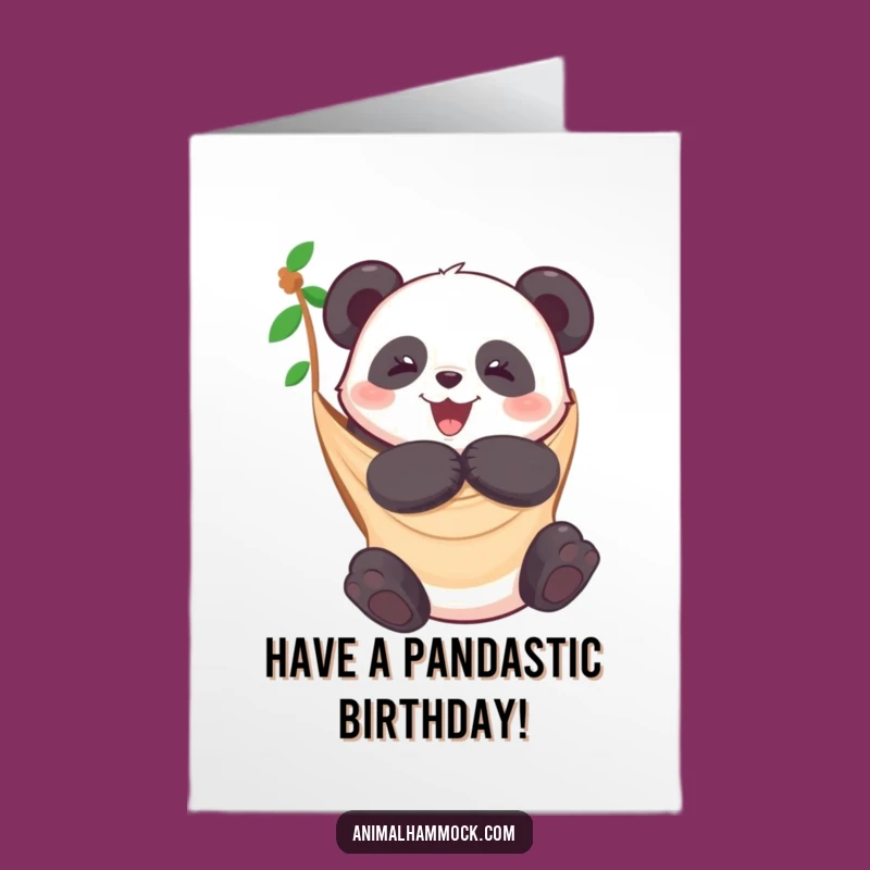 Free Printable Panda Birthday Card - Joyful Hammock Hugs Downloadable Gift