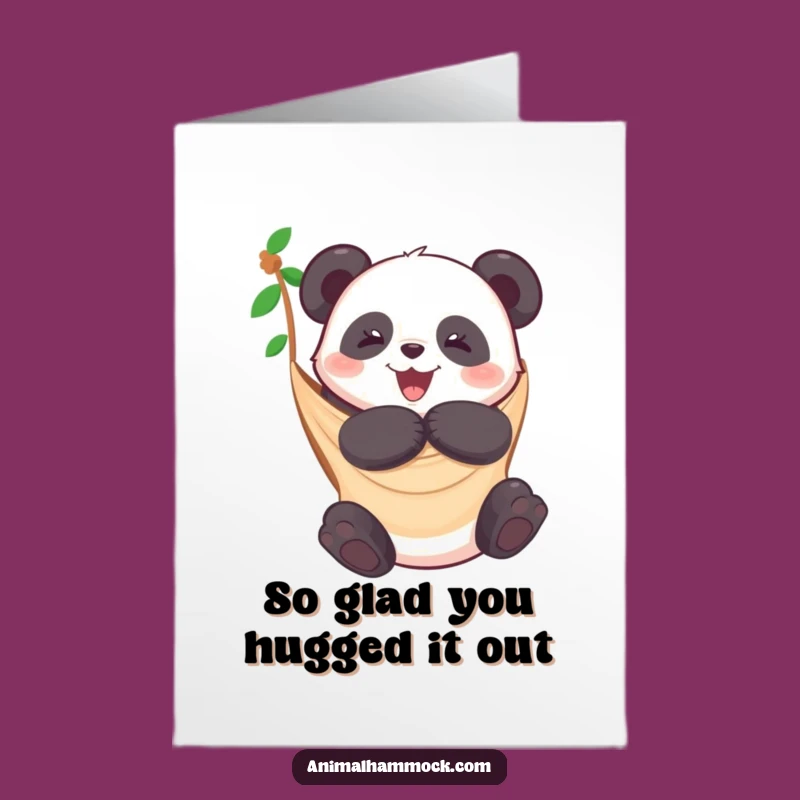 Free Printable Panda Thank You Card - Hammock Hugs Downloadable
