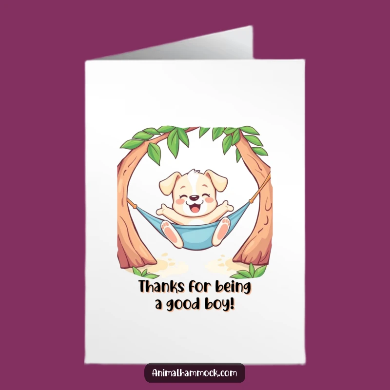 Free Printable Puppy Thank You Card: Happy Stretch, Sweet Downloadable Gift