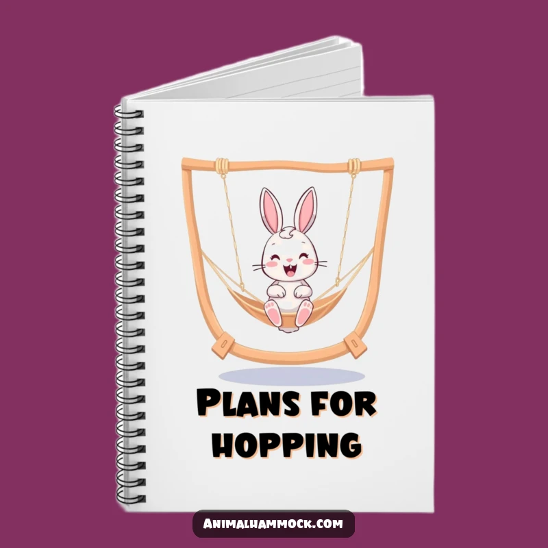 Funny Bunny Hammock Notebook - Jot Down Ideas with Cheer Gift