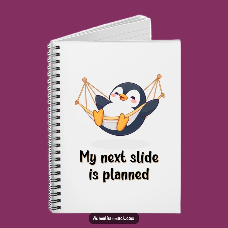 Funny Penguin Hammock Notebook: Jot Down Fun with Arctic Flair