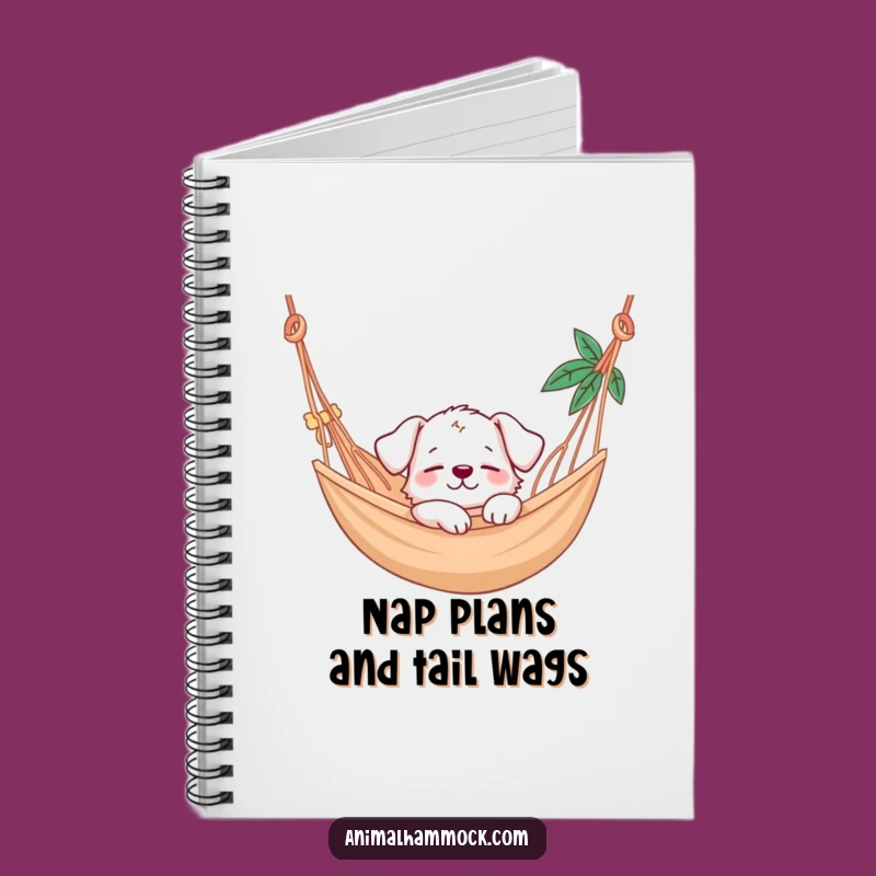 Funny Puppy Hammock Nap Notebook: Journal Your Thoughts With Cute Dog Humor