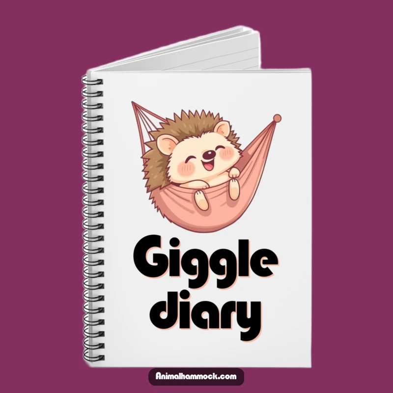 Funny Hedgehog Hammock Notebook: Jot Down Your Happy Thoughts in This Hilarious Book!