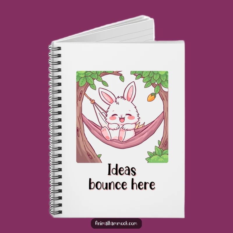 Funny Bunny Hammock Nap Notebook: Fluffy Rabbit Sleep Journal