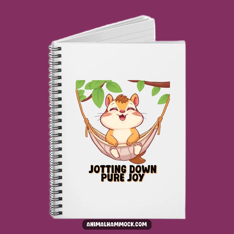 Funny Chipmunk Hammock Notebook: Capture Giggles and Ideas in Style