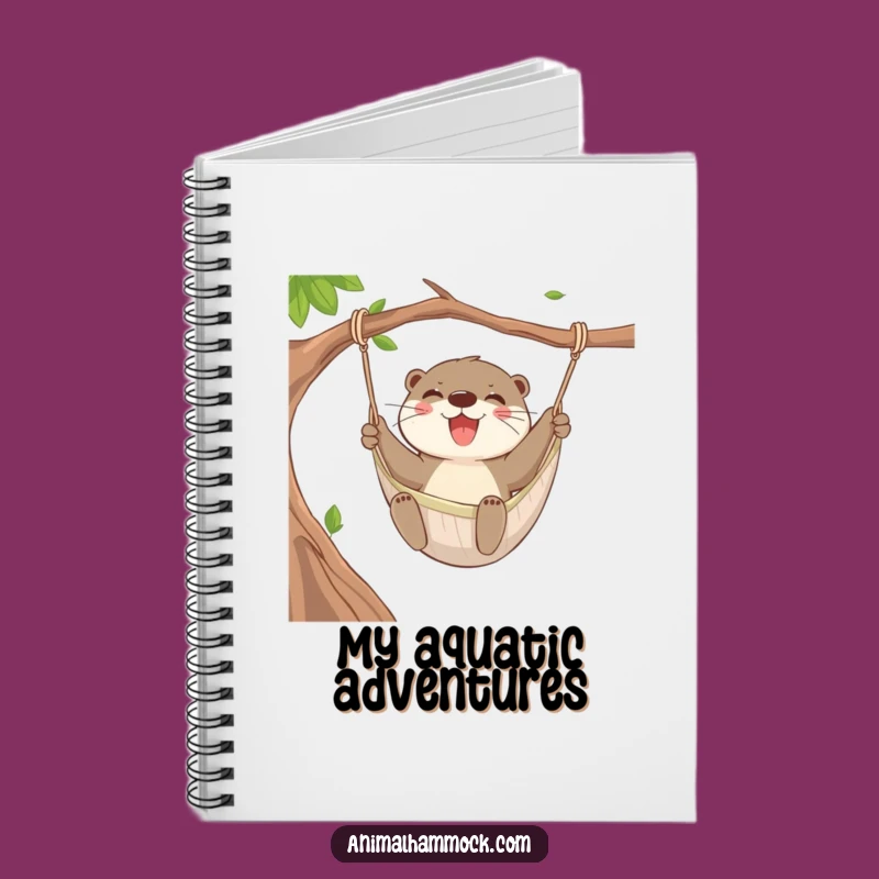 Funny Otter Swing Notebook: Jot Down Fun with Aquatic Charm, a Super Funny Gift