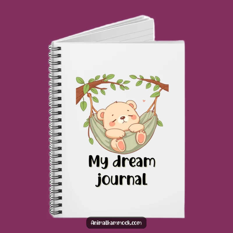 Funny Bear Cub Hammock Notebook: Jot Down Dreams with Cozy Charm, a Super Funny Gift