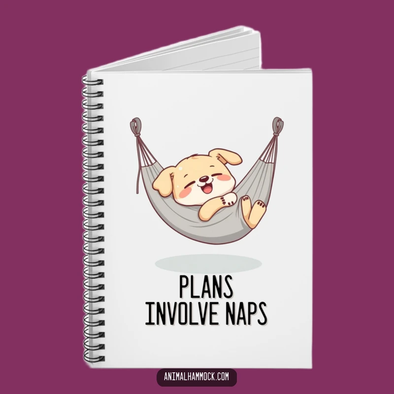 Funny Dog Hammock Notebook: Blissful Canine Journal for Notes