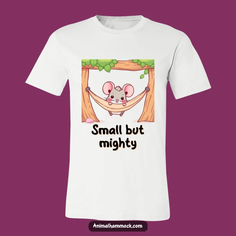 Funny Mouse Hammock T-Shirt: Determined Sneak - Great Gag Gift