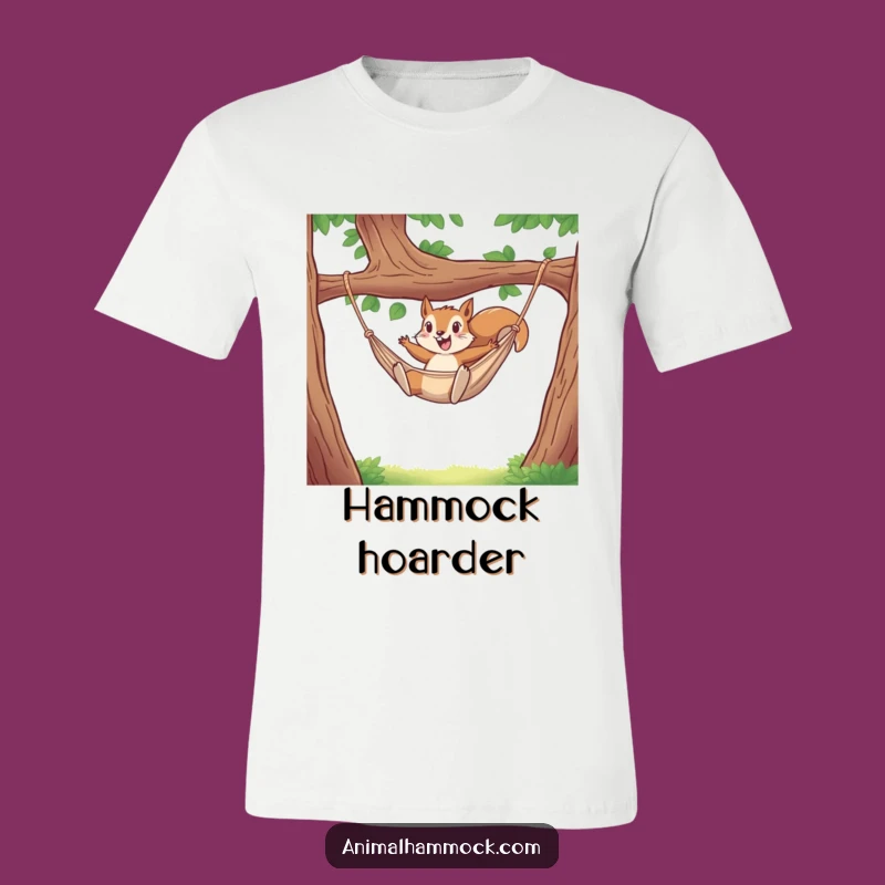 Funny Squirrel Hammock T-Shirt: Wear Your Wild Side with This Hilarious Tee!
