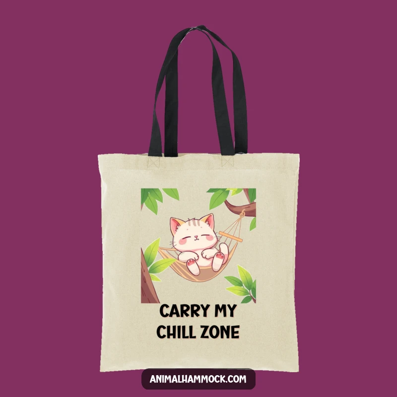 Funny Cat Hammock Tote Bag: Carry Your Essentials with Euphoric Feline Flair